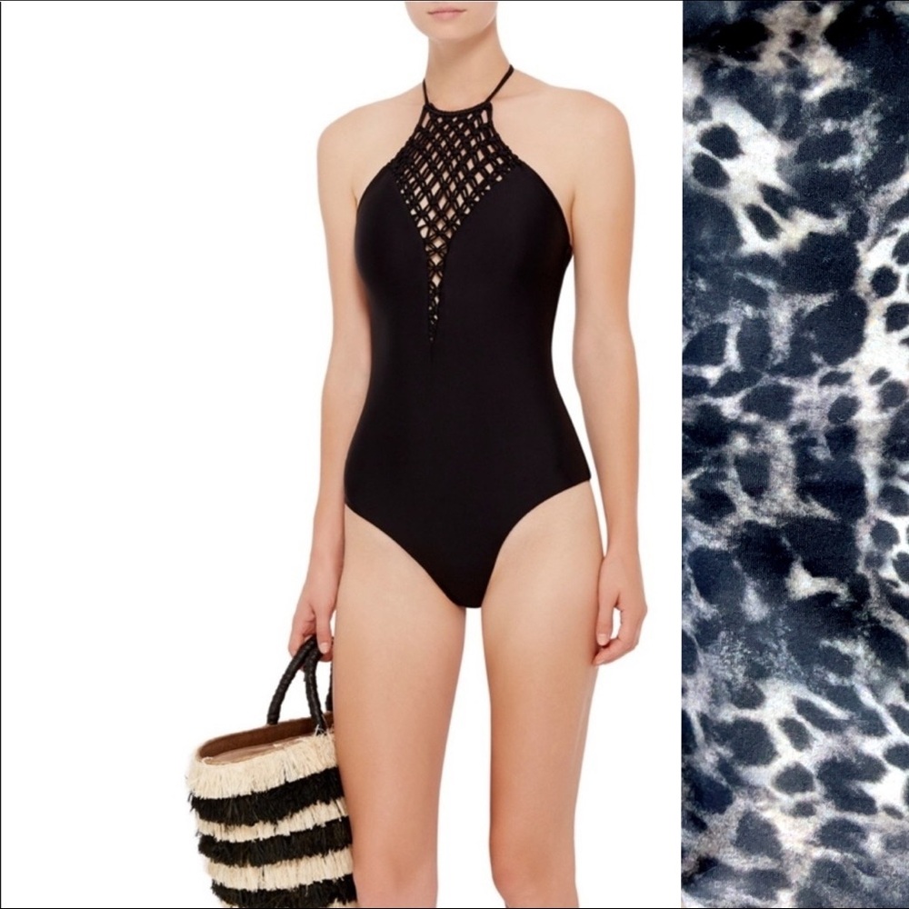 Mikoh Avalon One Piece Cowry Animal Print Swimsuit - Rare Sample